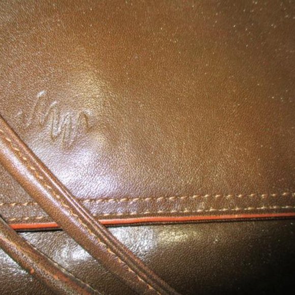 *Monsac Vintage Brown Khaki Front Envelope Flap - Picture 7 of 7